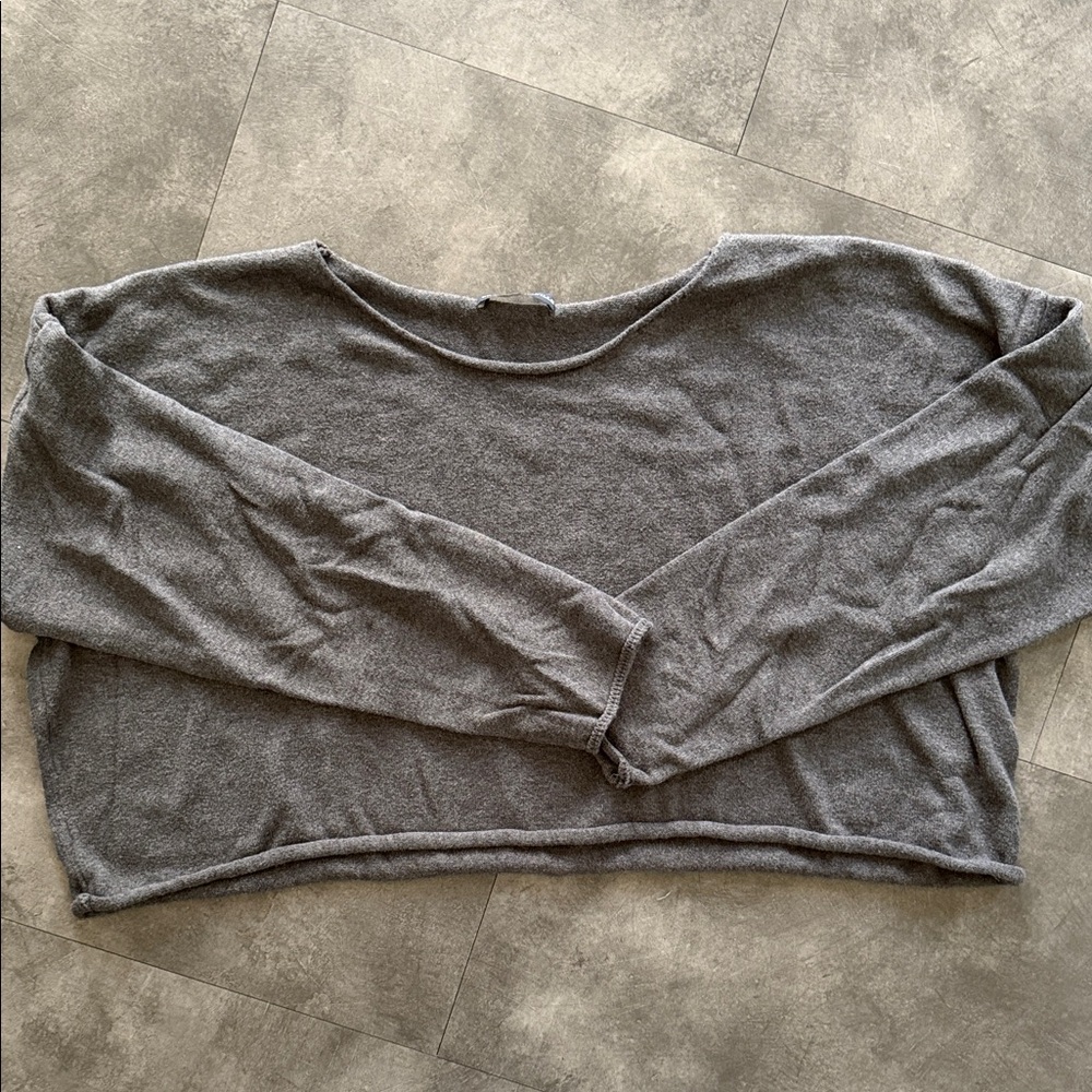 Brandy Melville Charcoal Knit Top
